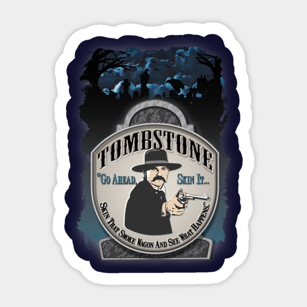 Tombstone Sticker by armando1965